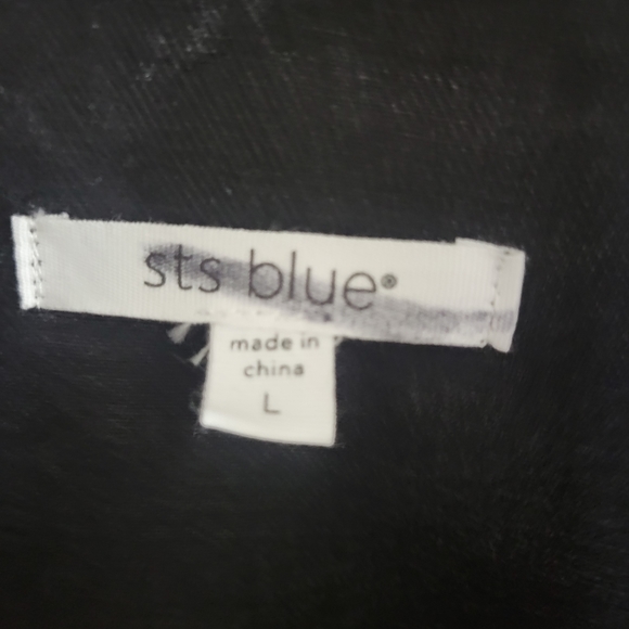 STS blue Nordstrom Melanie crop boyfriend jean jacket L - Picture 5 of 5